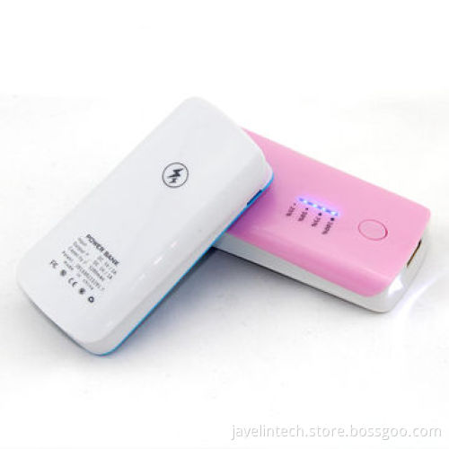 4000/4400/5200mAh 2-pieces 18650 Batteries Power Bank with Short Circuit Protection